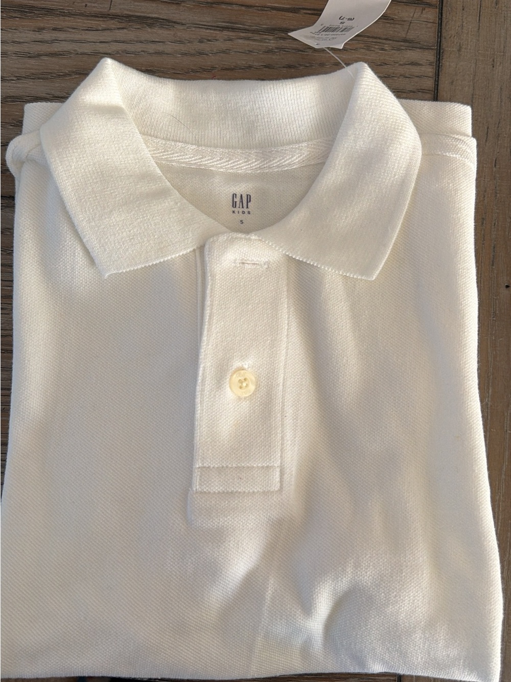 GAP kids white and Navy Polo Shirt